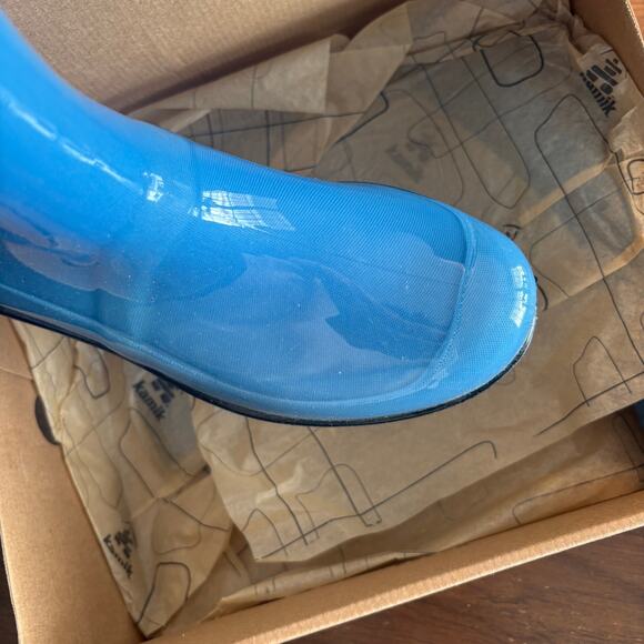 Kamik Womens Heidi Rain Boots 8 Blue NWT Rubber Wellies Tall - Picture 8 of 9